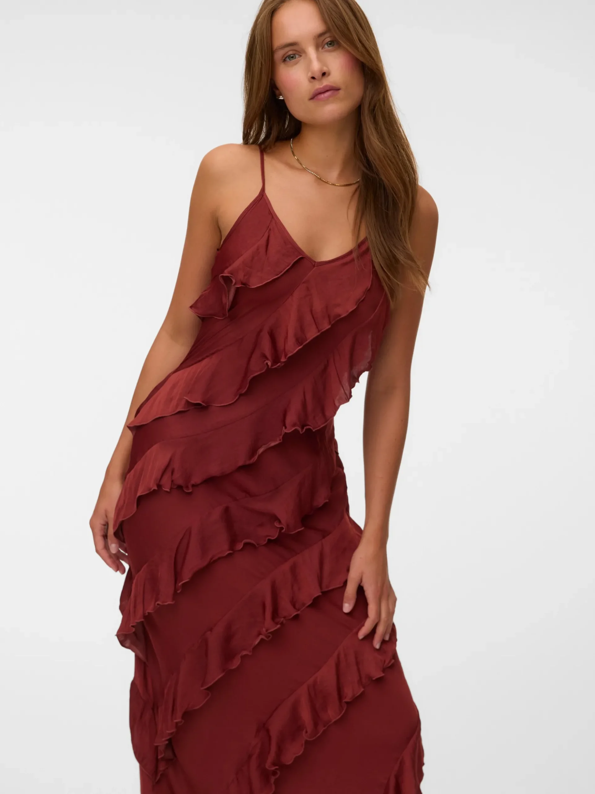 VMICELYN Langes Kleid