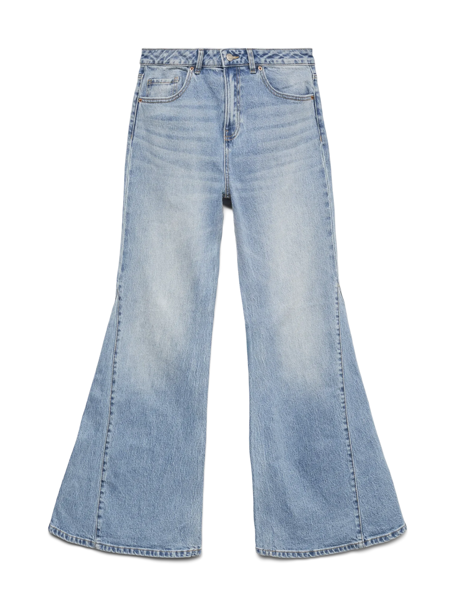 VMINDIA Hohe Taille Ausgestellt Jeans