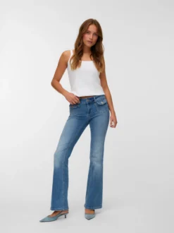 VMJEAN Niedrige Taille Ausgestellt Jeans