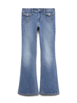 VMJEAN Niedrige Taille Ausgestellt Jeans