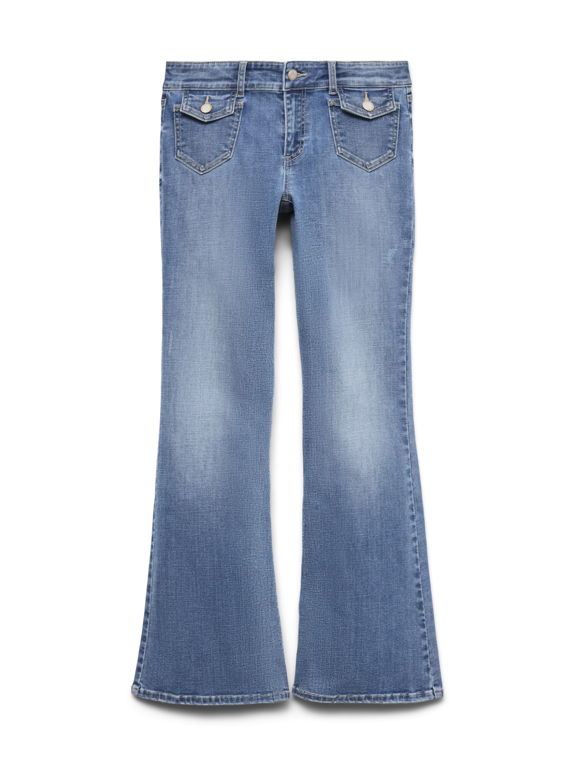 VMJEAN Niedrige Taille Ausgestellt Jeans