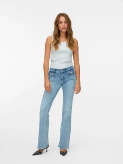 VMJEAN Niedrige Taille Ausgestellt Jeans