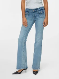 VMJEAN Niedrige Taille Ausgestellt Jeans