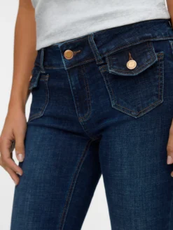 VMJEAN Niedrige Taille Ausgestellt Jeans