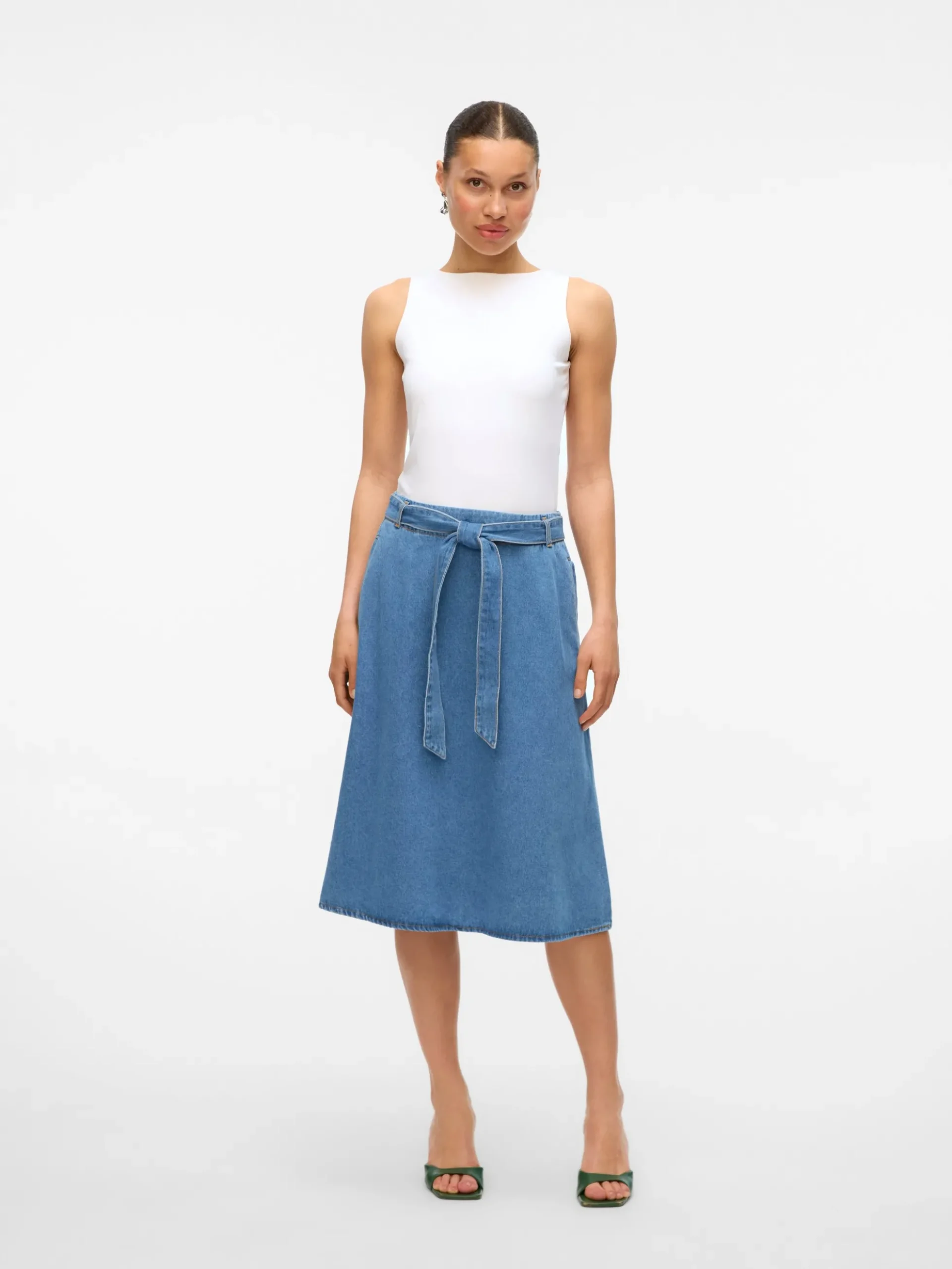 VMJOLENE Hohe Taille Midirock