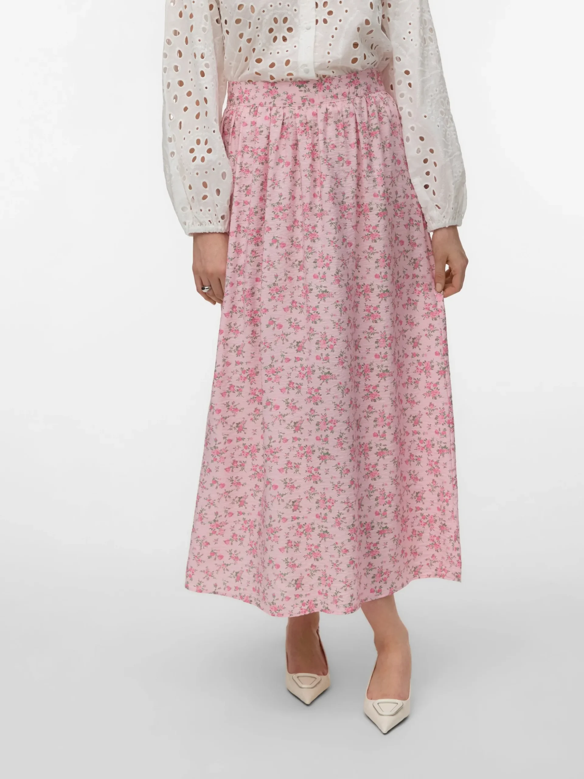 VMJOSIE Hohe Taille Langer Rock