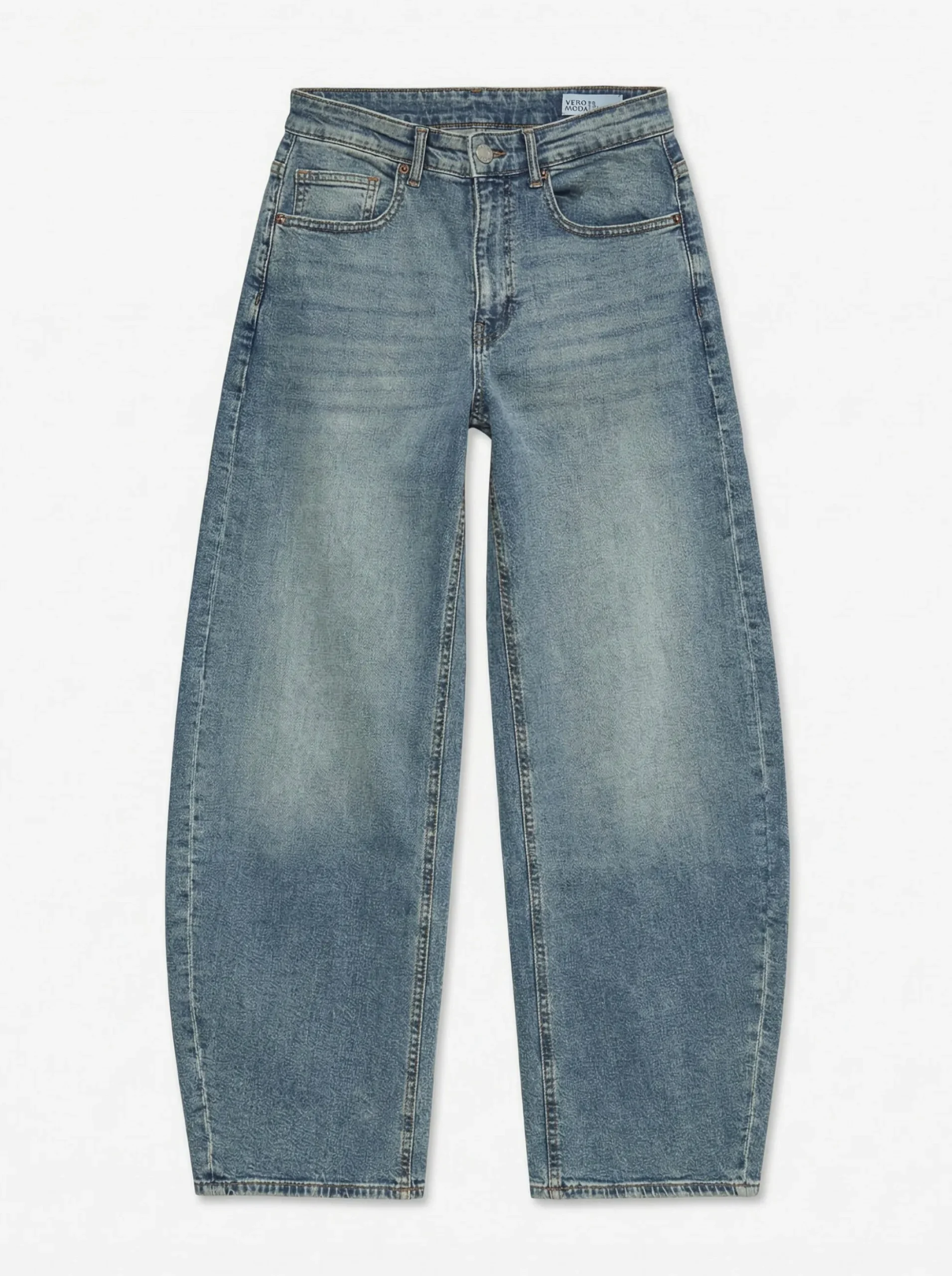 VMJUNO Mid Rise Barrel Fit Jeans
