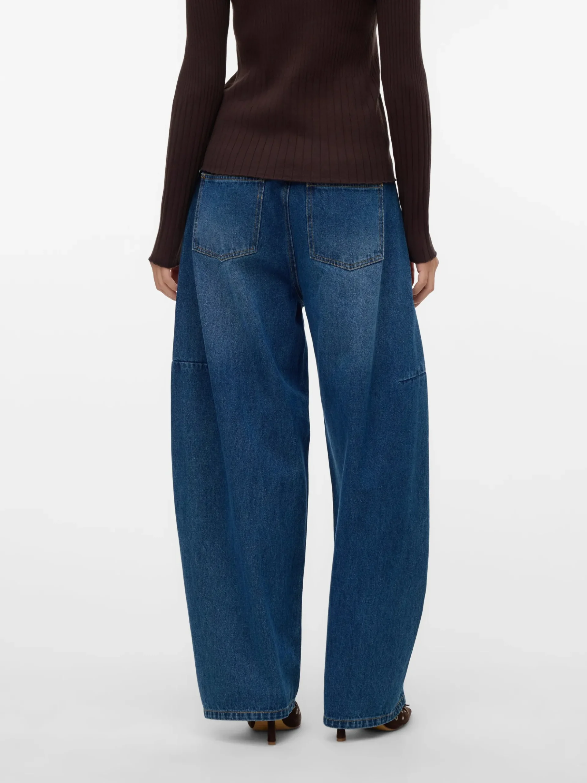 VMKAITLIN Hohe Taille Barrel Fit Jeans