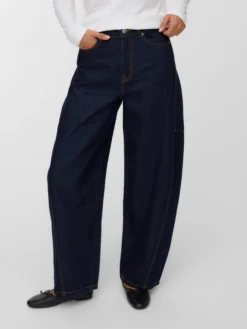 VMKAITLIN Hohe Taille Barrel Fit Jeans
