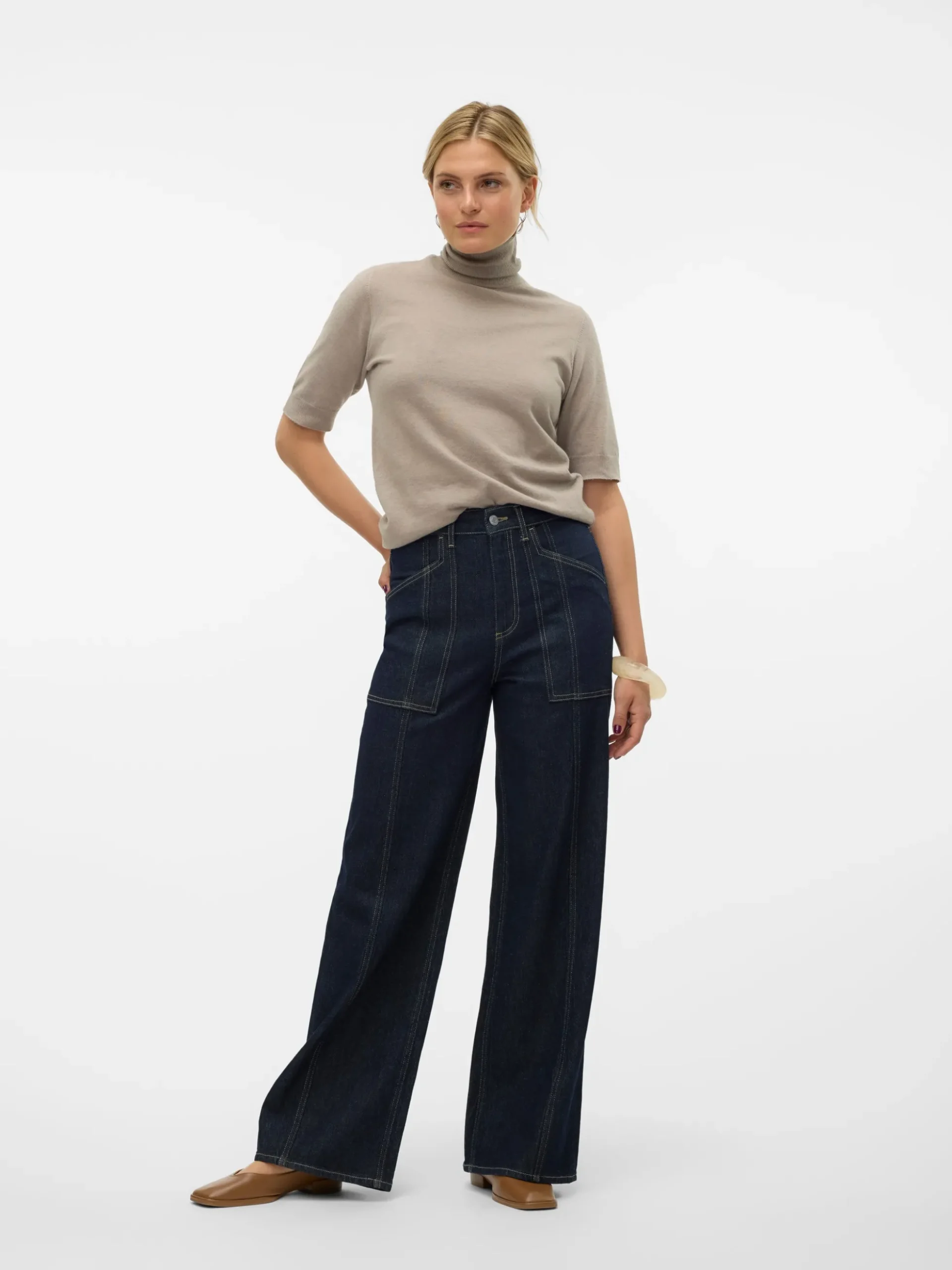 VMKATHY Super High Rise Weiter Beinschnitt Jeans
