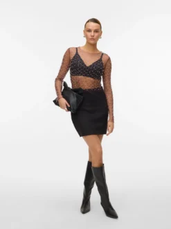VMKRETA Hohe Taille Kurzer Rock