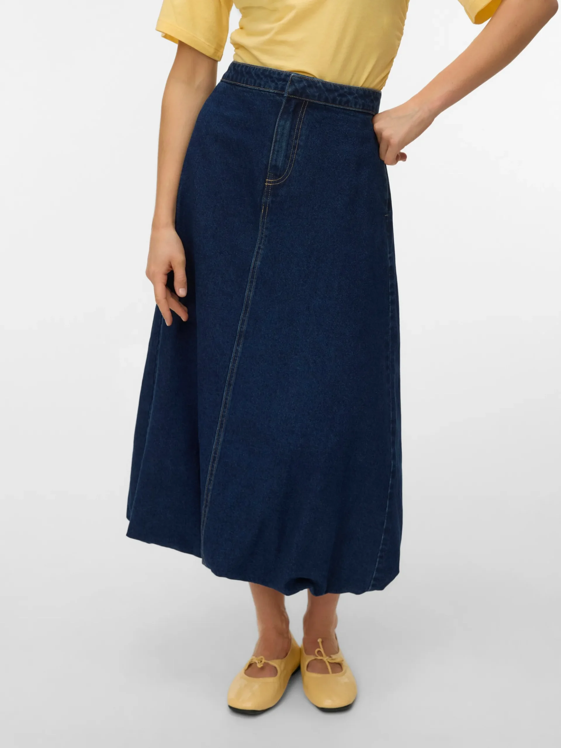 VMLINDA Mid Rise Langer Rock