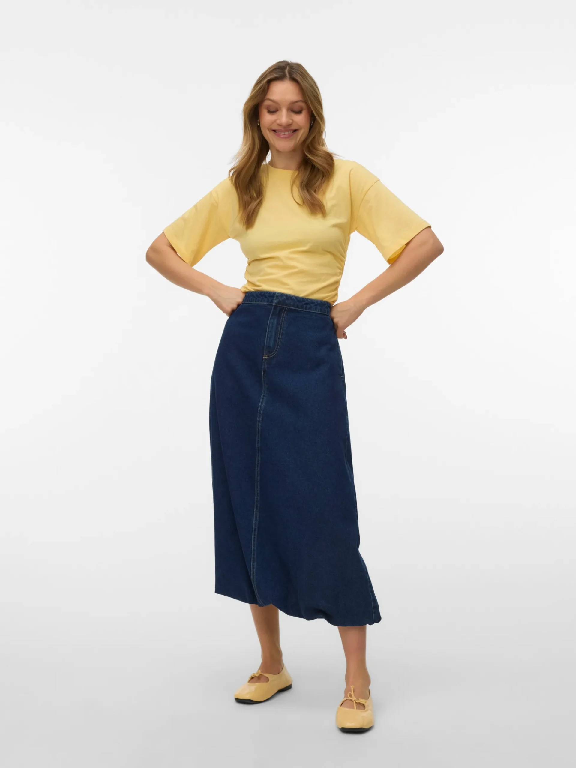 VMLINDA Mid Rise Langer Rock