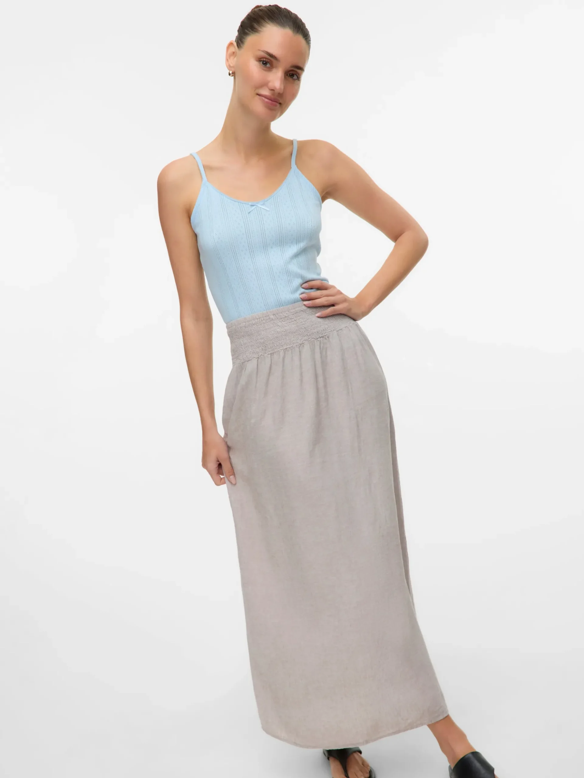 VMLINN Hohe Taille Langer Rock