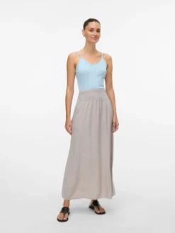VMLINN Hohe Taille Langer Rock