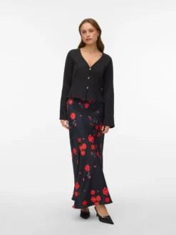 VMLIVIA Hohe Taille Langer Rock