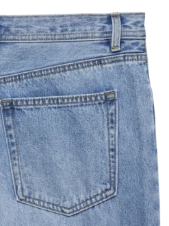 VMLULLU Niedrige Taille Weiter Beinschnitt Jeans