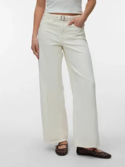 VMLULLU Niedrige Taille Weiter Beinschnitt Jeans