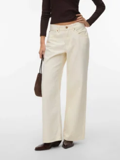 VMLULLU Niedrige Taille Weiter Beinschnitt Jeans