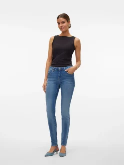 VMLUX Mid Rise Slim Fit Jeans