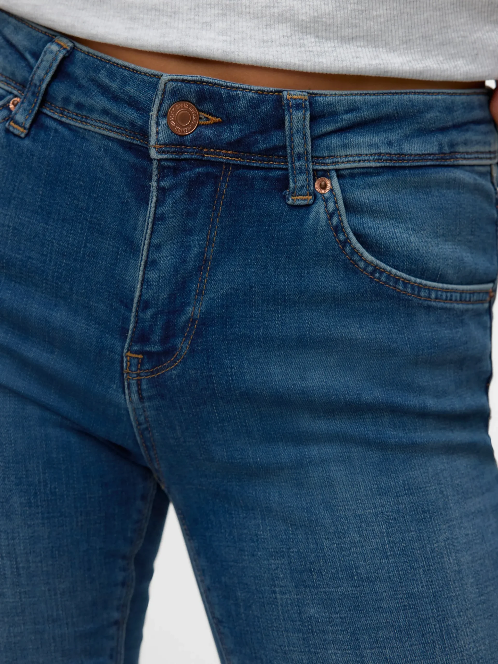 VMLUX Mid Rise Slim Fit Jeans