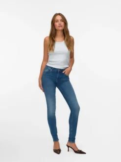 VMLUX Mid Rise Slim Fit Jeans