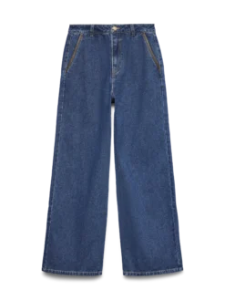 VMMARGOT Hohe Taille Weiter Beinschnitt Jeans