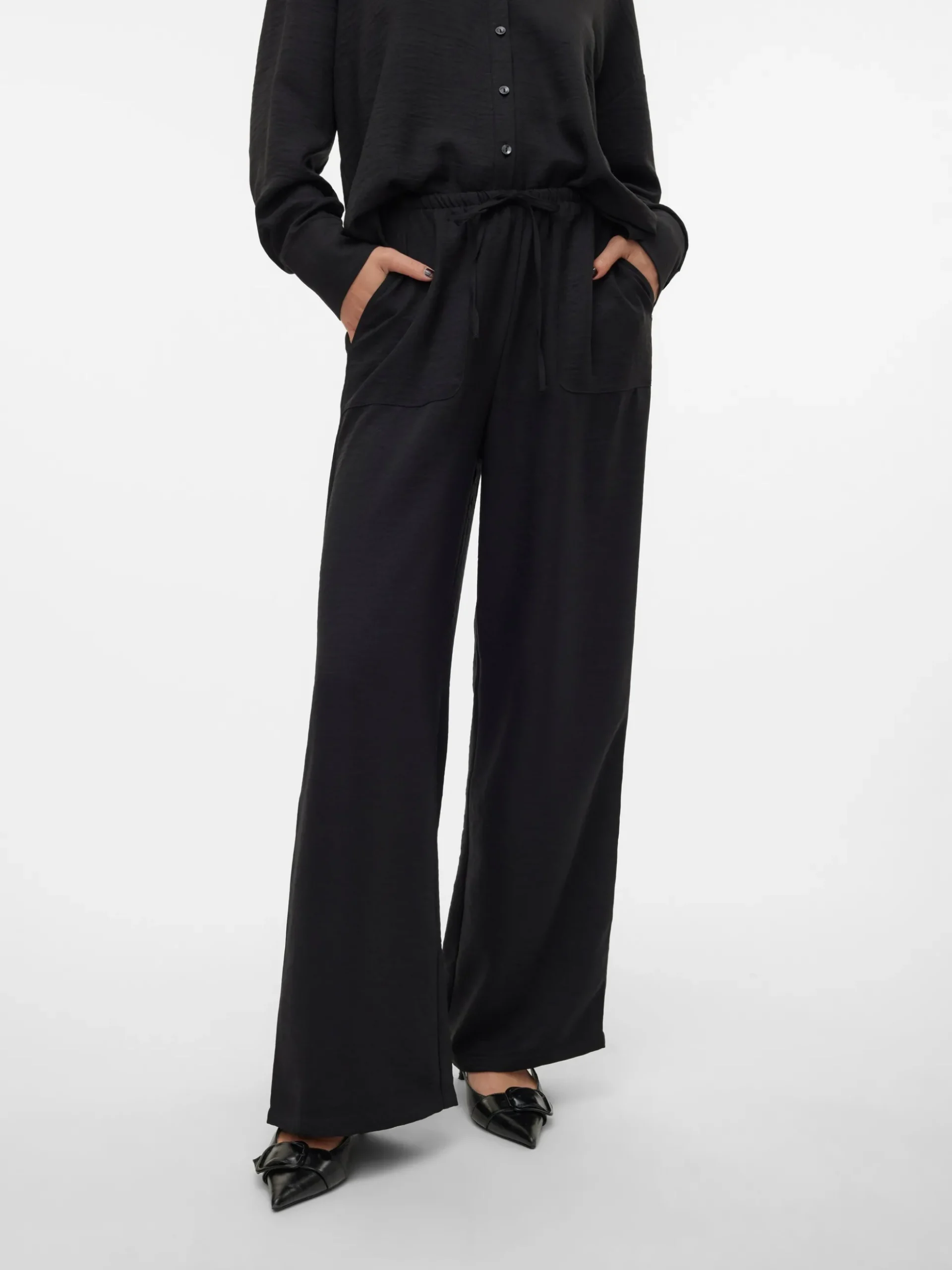 VMMELANEY Hohe Taille Hose