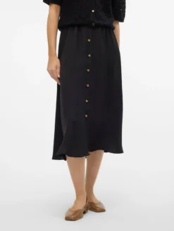 VMMELANEY Hohe Taille Langer Rock