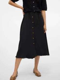 VMMELANEY Hohe Taille Langer Rock
