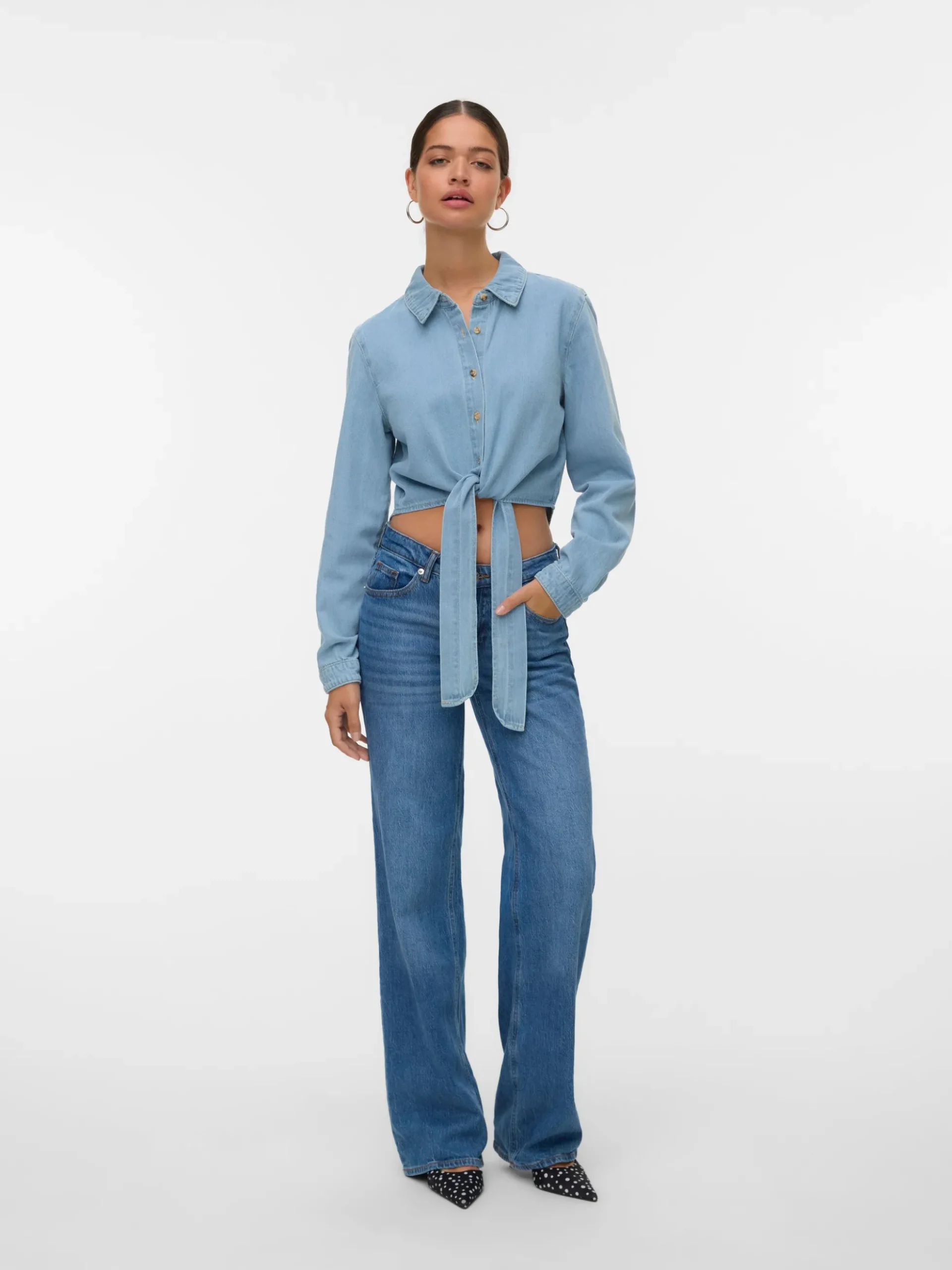 VMMELANEY Jeanshemd