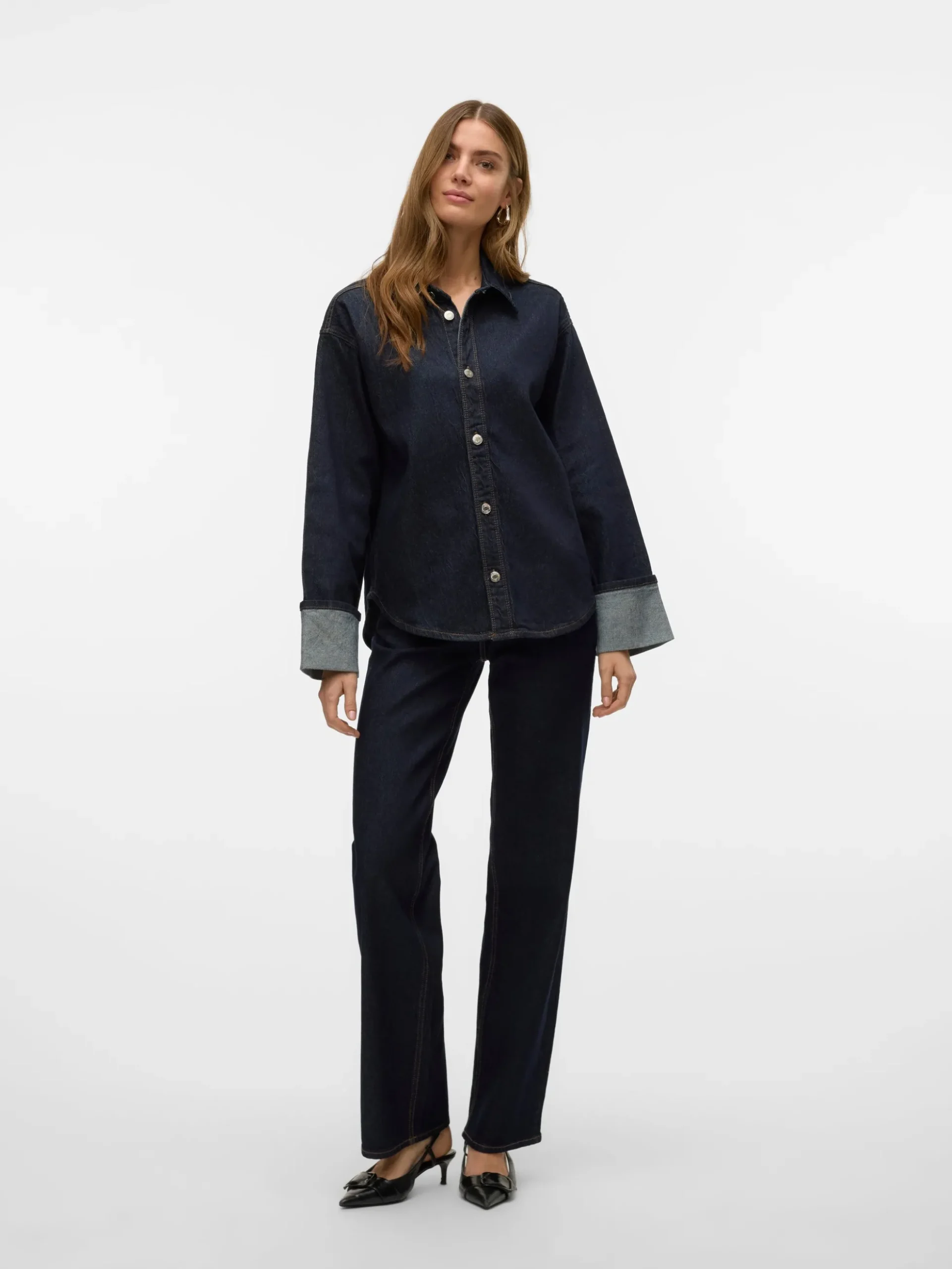 VMMELISA Mid Rise Weiter Beinschnitt Jeans