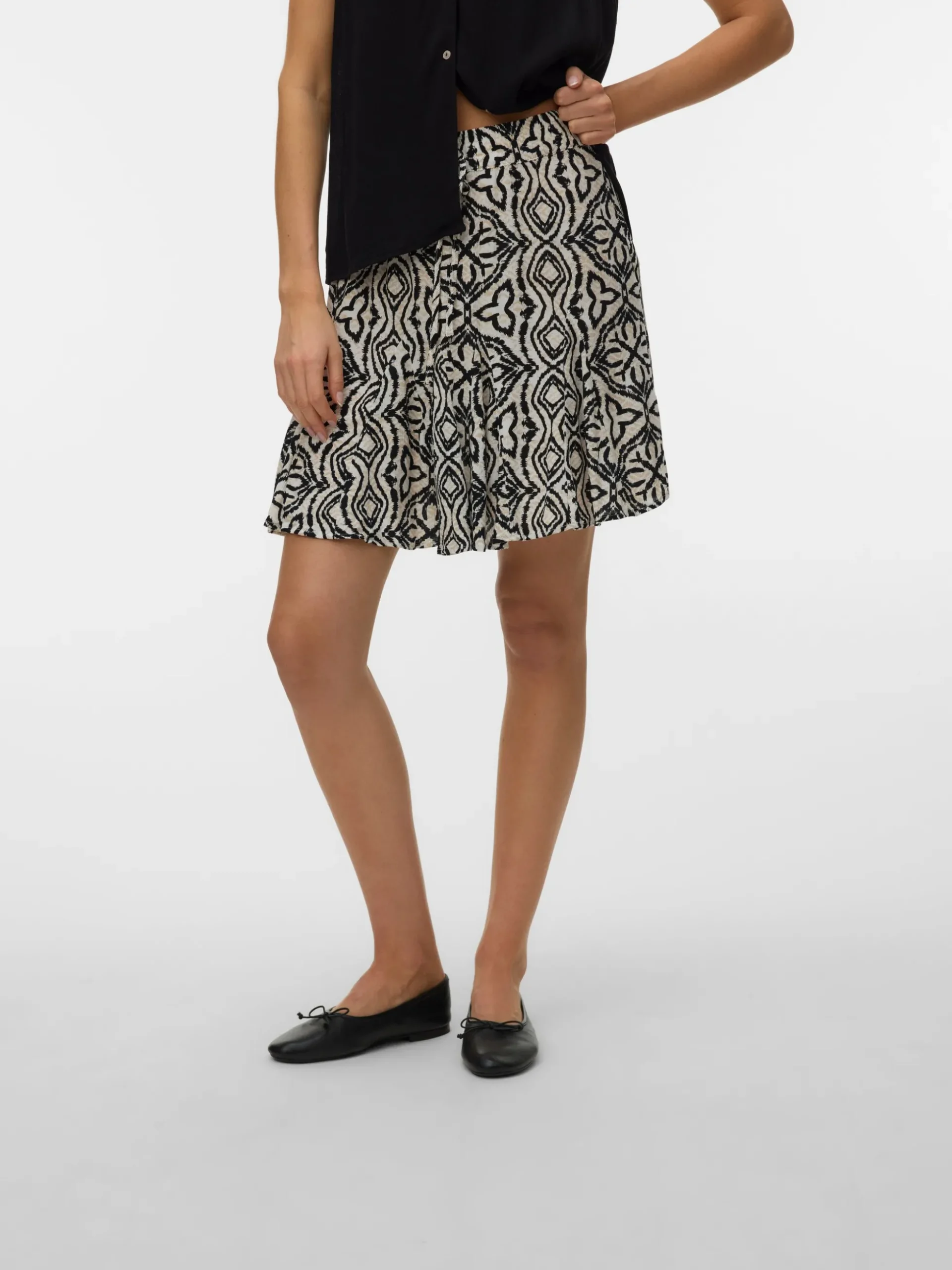 VMMENNY Hohe Taille Kurzer Rock