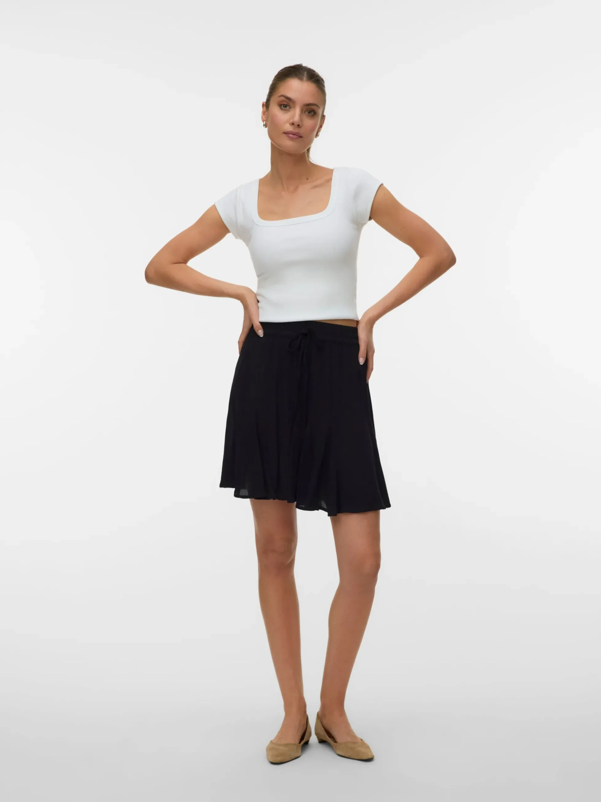 VMMENNY Hohe Taille Kurzer Rock