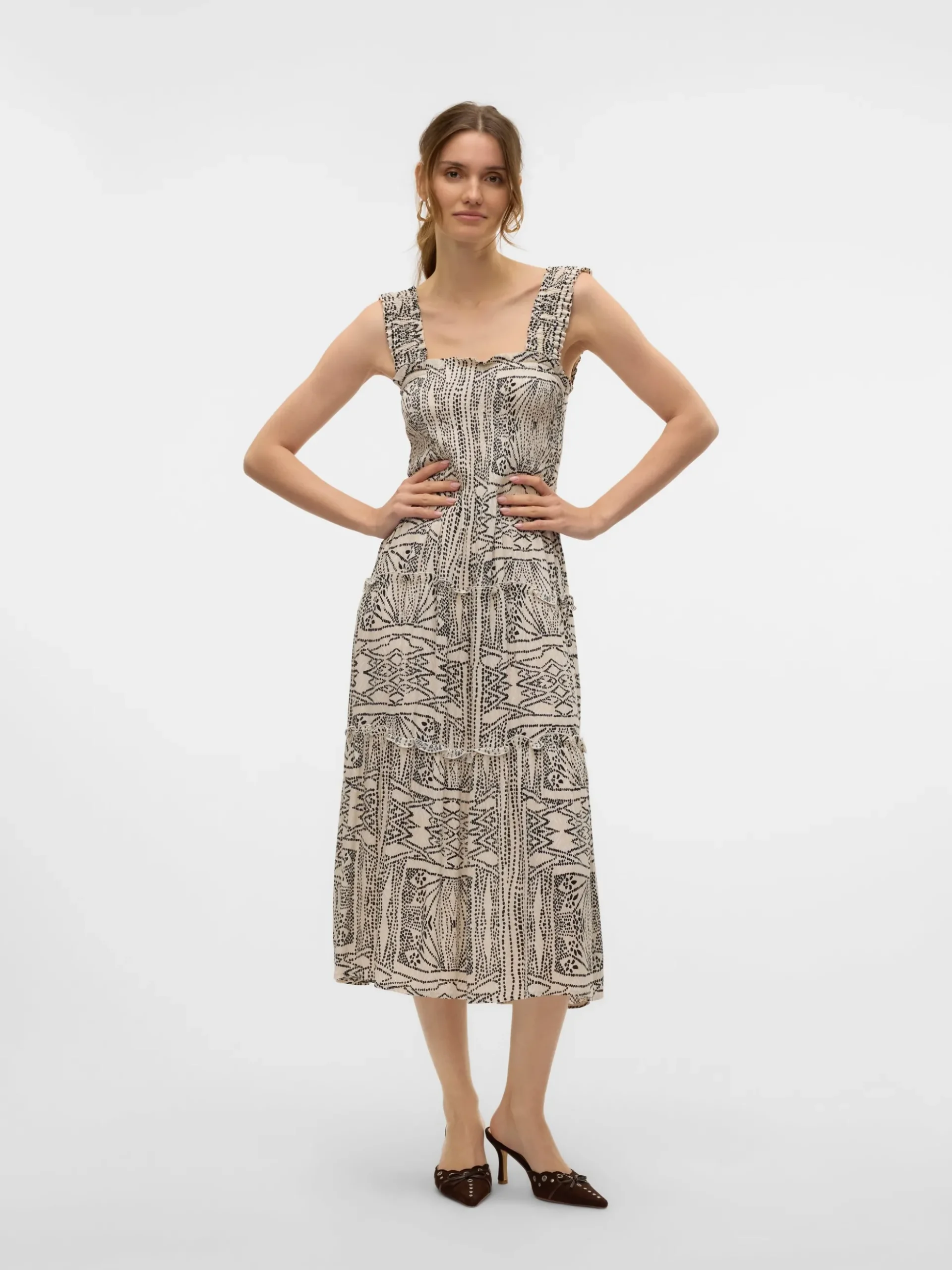 VMMENNY Langes Kleid