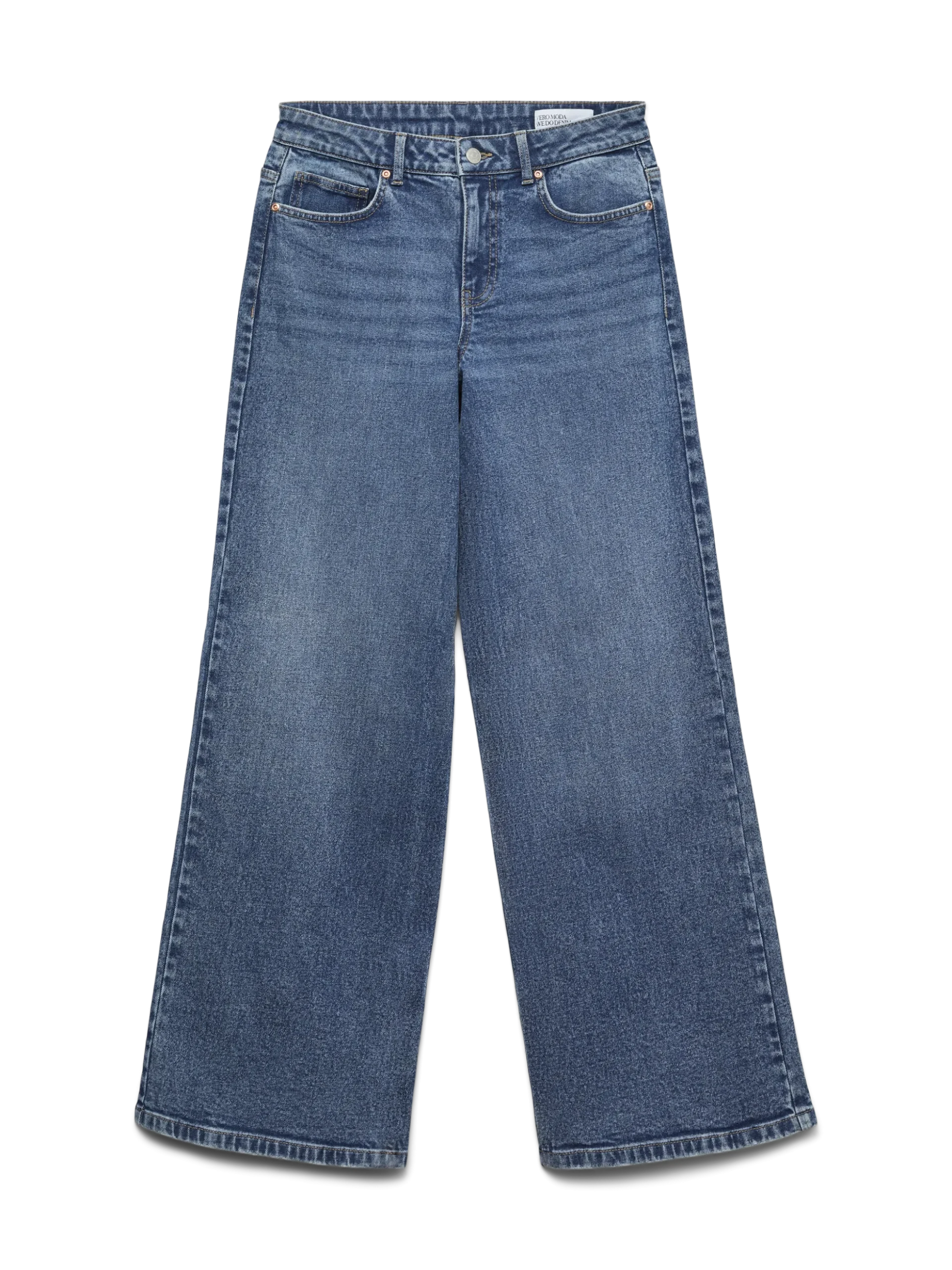VMMIRA Mid Rise Weite Passform - kurz geschnitten Jeans