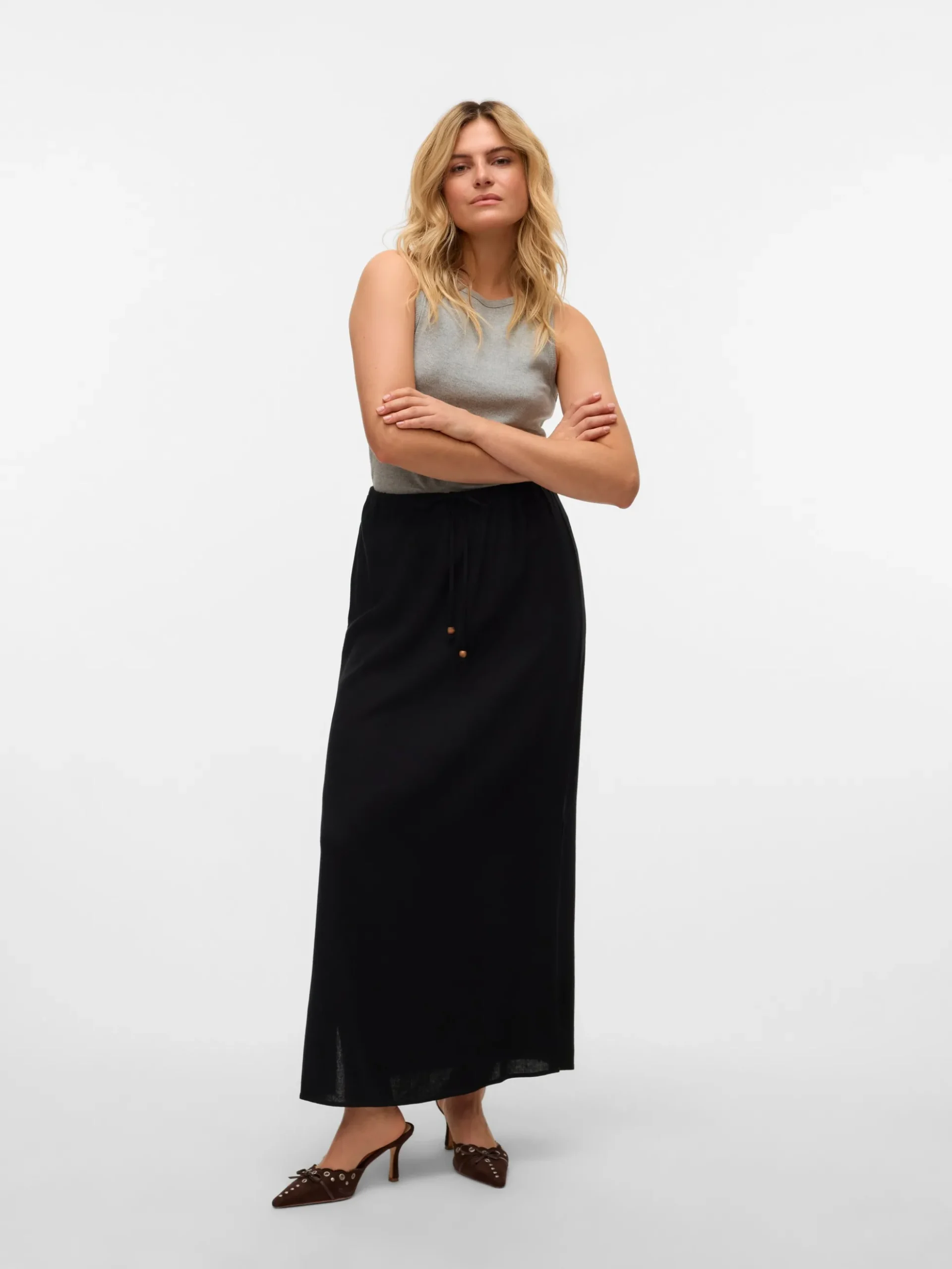 VMMYMILO Mittlere Taille Langer Rock