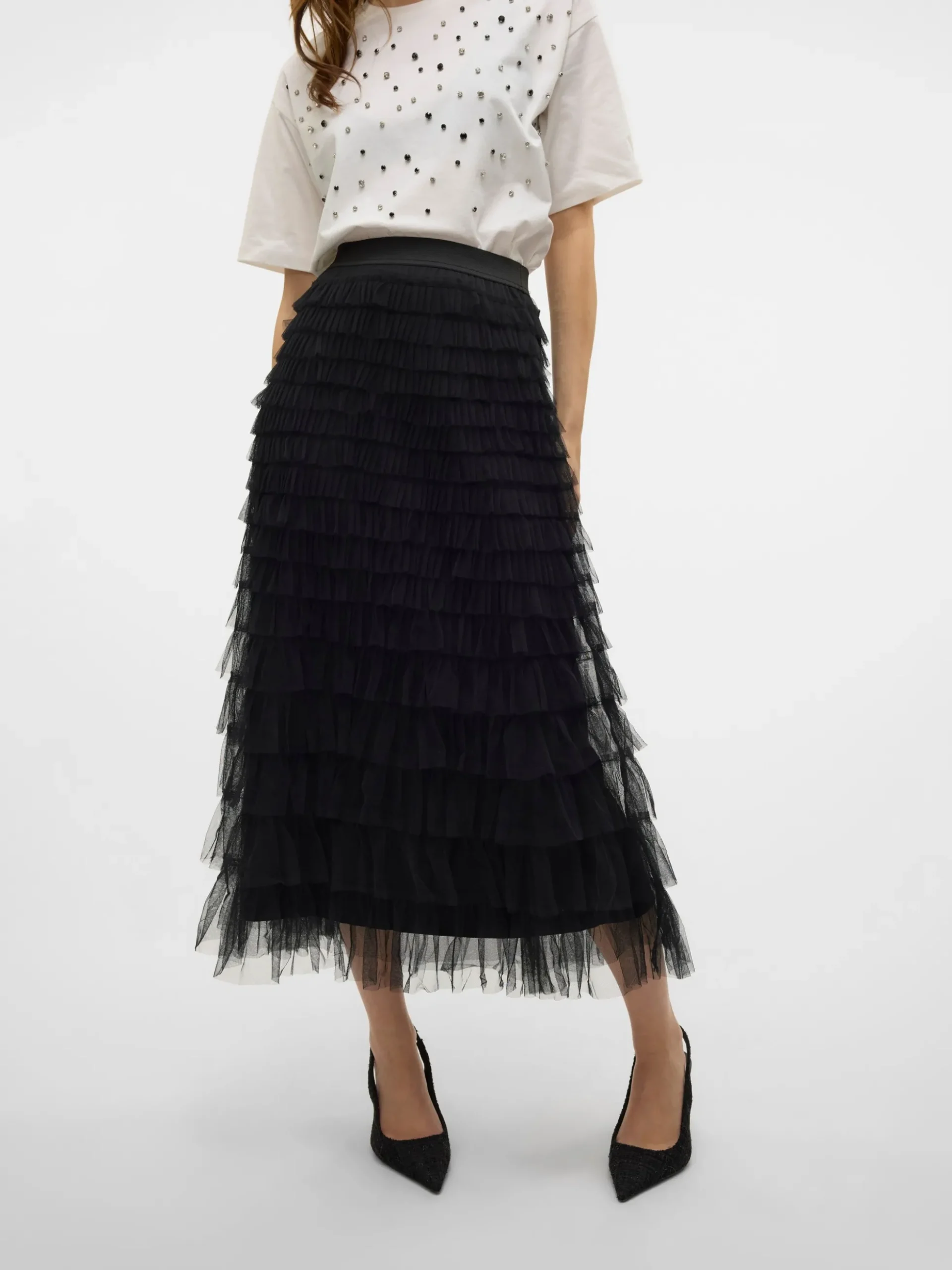 VMNAJA Mittlere Taille Langer Rock