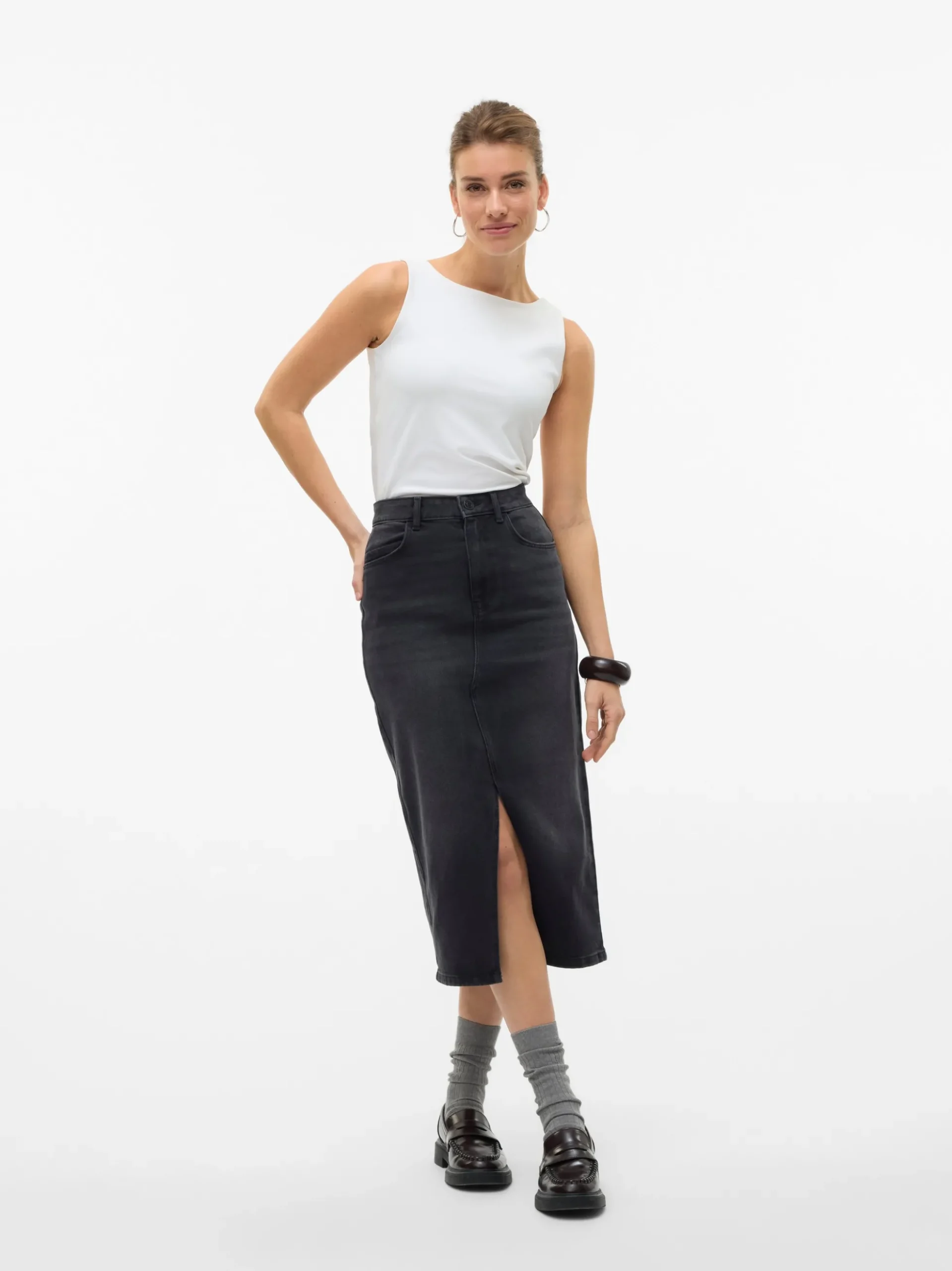 VMNATALIE Hohe Taille Midirock