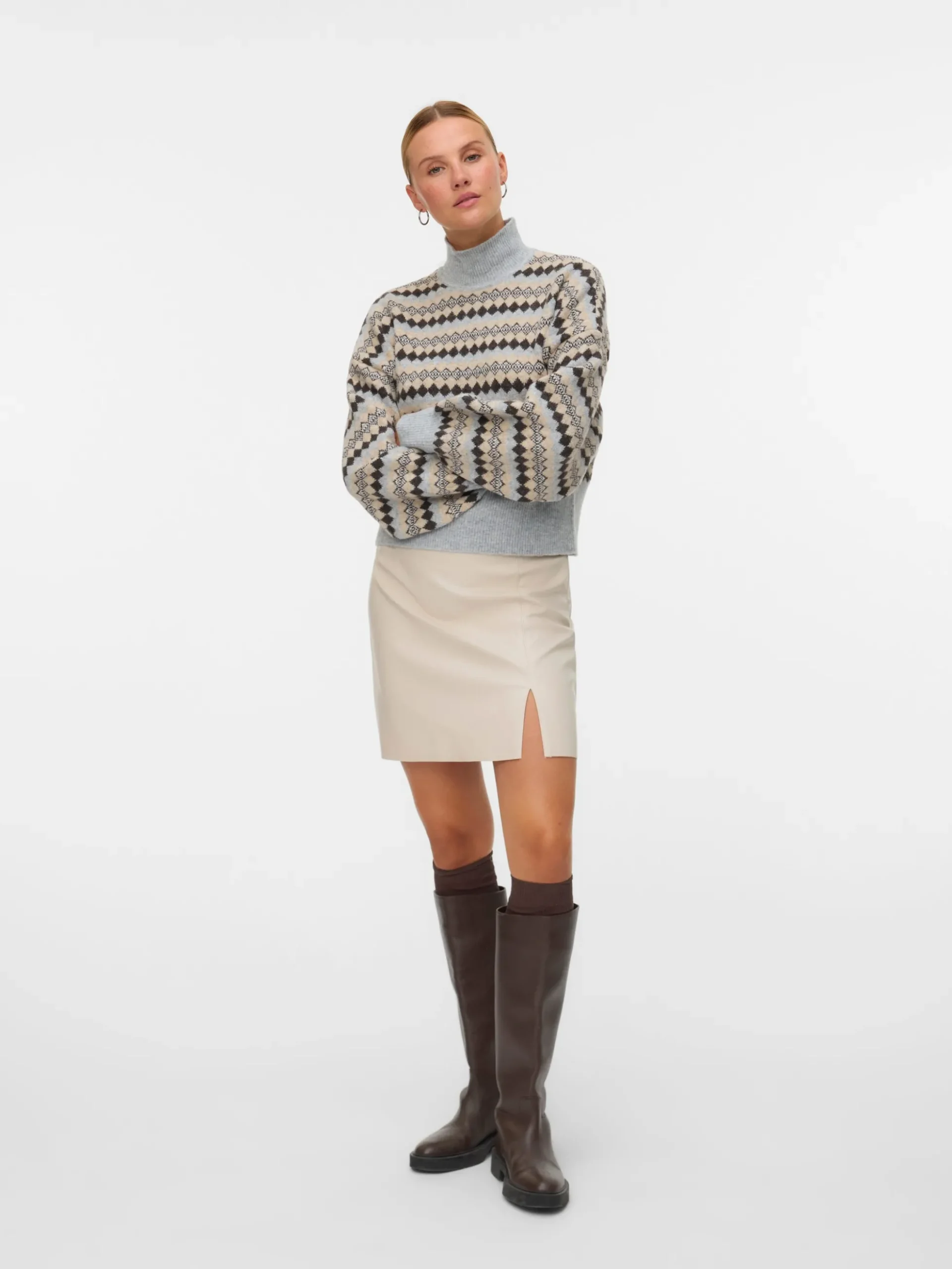 VMNELLY Hohe Taille Kurzer Rock