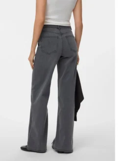 VMOLIVIA Hohe Taille Weiter Beinschnitt Jeans