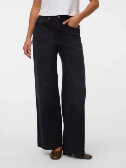 VMOLIVIA Hohe Taille Weiter Beinschnitt Jeans
