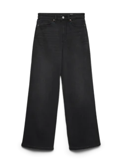 VMOLIVIA Hohe Taille Weiter Beinschnitt Jeans