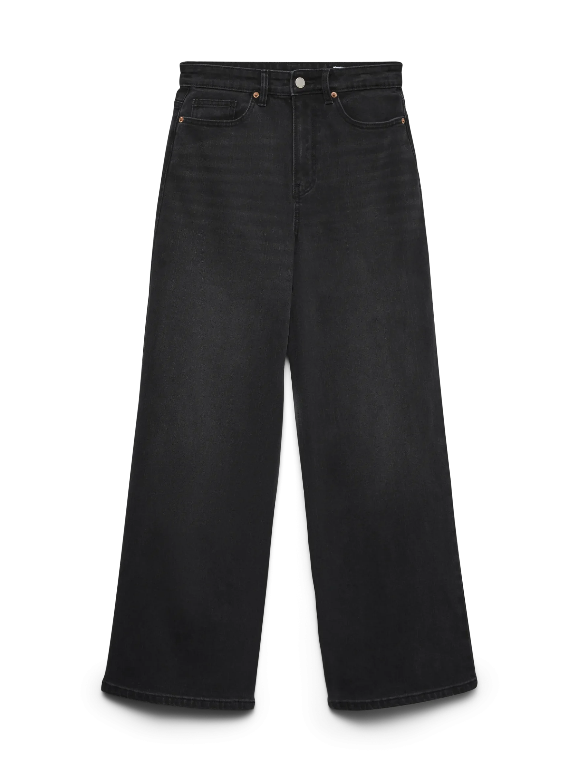 VMOLIVIA Hohe Taille Weiter Beinschnitt Jeans