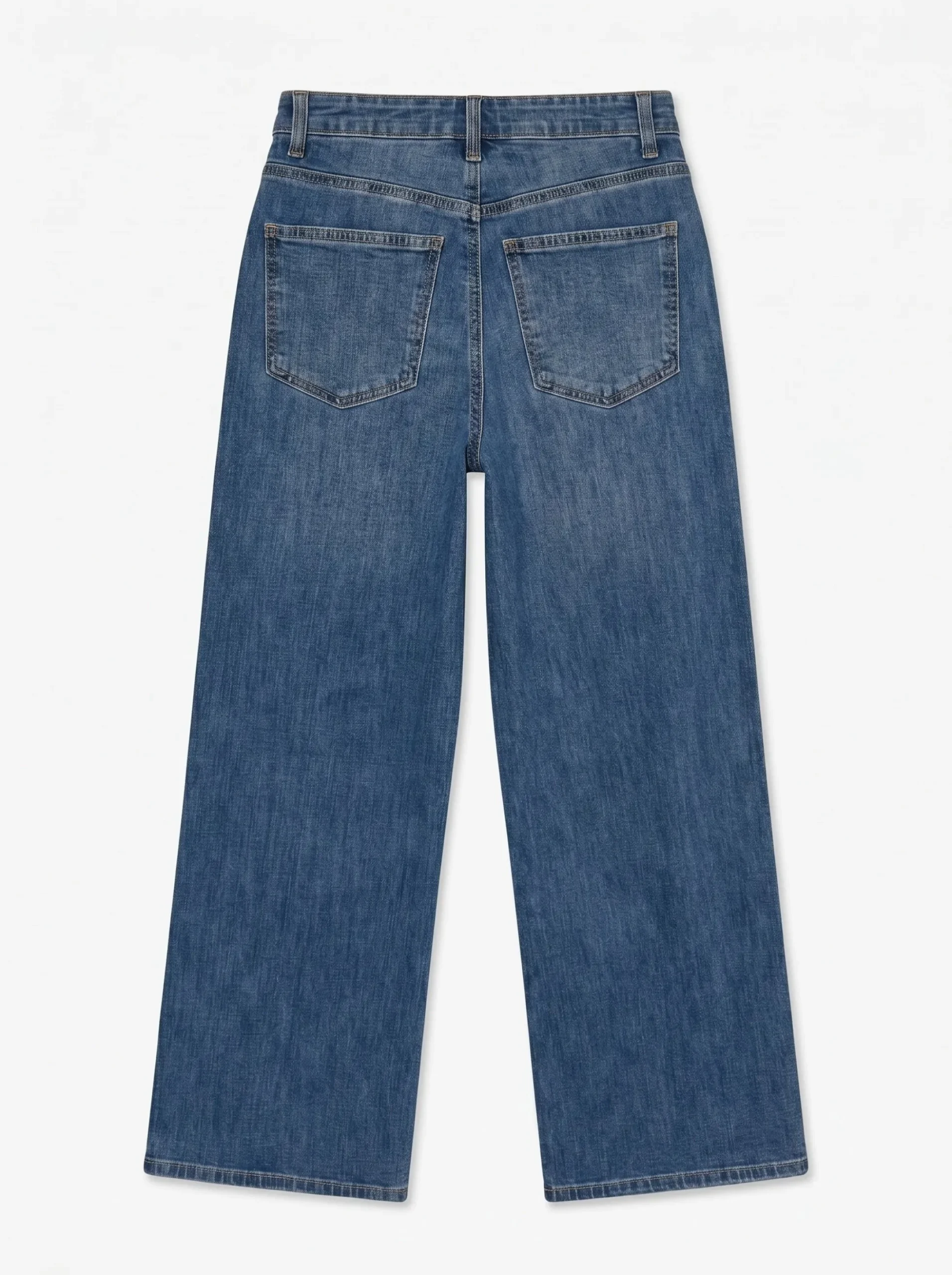 VMOLIVIA Hohe Taille Weiter Beinschnitt Jeans