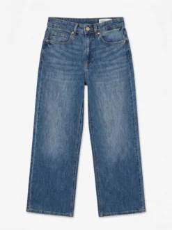 VMOLIVIA Hohe Taille Weiter Beinschnitt Jeans