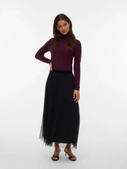 VMPEARL Mittlere Taille Langer Rock