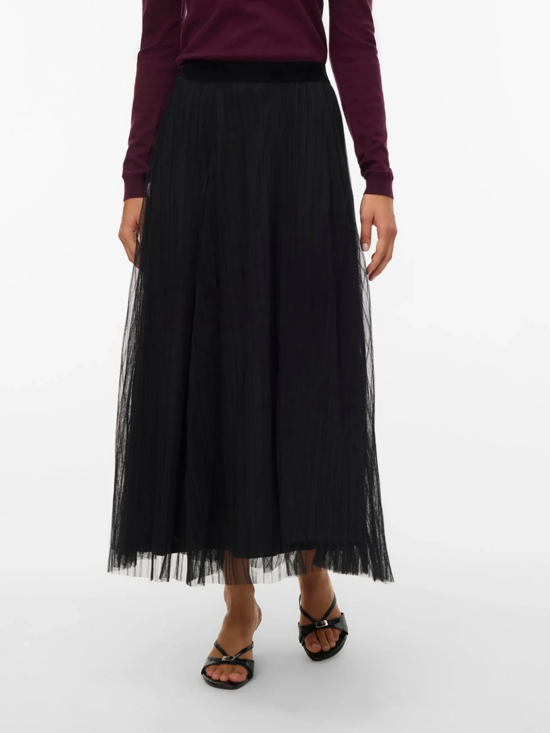 VMPEARL Mittlere Taille Langer Rock