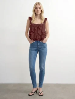 VMPOLLY Mid Rise Skinny Fit Jeans