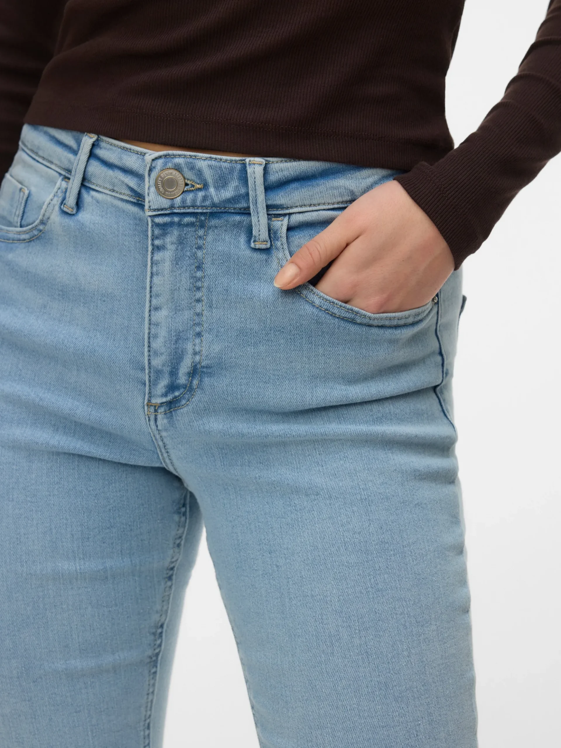VMPOLLY Mid Rise Skinny Fit Jeans
